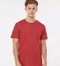 Tultex Premium 541 - Unisex Premium Cotton Blend T in Red heather front view
