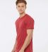 Tultex Premium 541 - Unisex Premium Cotton Blend T in Red heather side view
