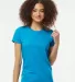 Tultex Premium 542 - Ladies' Premium Cotton Blend  in Turquoise heather front view