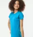 Tultex Premium 542 - Ladies' Premium Cotton Blend  in Turquoise heather side view