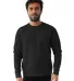 Next Level Apparel 9002NL Unisex Pullover PCH Crew in Heather black front view