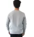 Next Level Apparel 9002NL Unisex Pullover PCH Crew in Heather gray back view