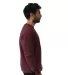 Next Level Apparel 9002NL Unisex Pullover PCH Crew in Heather maroon side view