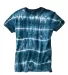 Dyenomite 640SB Shibori Tie Dye T-Shirt in Navy front view
