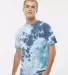 Dyenomite 640LM LaMer Over-Dyed Crinkle Tie Dye T- Gulf front view