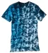 Dyenomite 640LM LaMer Over-Dyed Crinkle Tie Dye T- in Mediterranean front view