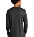 Port & Company PC330LS    Tri-Blend Long Sleeve Te in Blkhthr back view