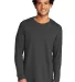 Port & Company PC330LS    Tri-Blend Long Sleeve Te in Coalgrey front view