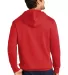 District Clothing DT6100 District   V.I.T.  Fleece in Fieryred back view