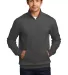 District Clothing DT6106 District   V.I.T.  Fleece Hthrd Charcoal front view