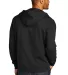 District Clothing DT8102 District   Re-Fleece  Ful in Black back view