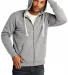 District Clothing DT8102 District   Re-Fleece  Ful in Lt hthr grey front view
