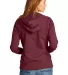 District Clothing DT8103 District   Women's Re-Fle Maroon Hthr back view