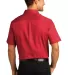 Port Authority W809 Short Sleeve SuperPro React Tw in Richred back view