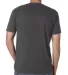 Next Level 3200 Fitted Short Sleeve V in Heavy metal back view