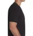 Next Level 3200 Fitted Short Sleeve V in Black side view