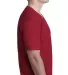 Next Level 3200 Fitted Short Sleeve V in Cardinal side view