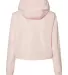 Independent Trading Co. EXP64CRP Women's Lightweig Blush/ White Zipper back view