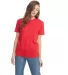 Next Level 3600 Premium Cotton Slim Fit Unisex Tee in Red front view