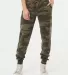 Independent Trading Co. PRM20PNT Women's Californi in Forest camo heather front view
