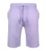 3001BS Unisex Heavyweight Fleece Shorts 6pc packs  LAVENDER front view