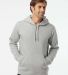 Adidas Golf Clothing A432 Fleece Hooded Sweatshirt in Grey heather front view