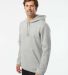 Adidas Golf Clothing A432 Fleece Hooded Sweatshirt in Grey heather side view