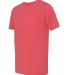 Next Level 6200 Men's Festival Blended Plain T Shi in Red side view