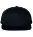 Richardson Hats 255 Pinch Front Twill Back Trucker Black front view