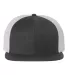 Richardson Hats 511 Wool Blend Flat Bill Trucker H in Heather charcoal/ white front view