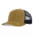 Richardson Hats 930 Troutdale Corduroy Trucker Cap Amber Gold/ Navy side view