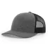 Richardson Hats 115CH Low Pro Heather Trucker Cap Black Heather/ Black side view