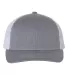 Richardson Hats 112Y Youth Trucker Snapback Cap Heather Grey/ White front view