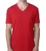 Next Level 6240 Men's CVC V in Red front view