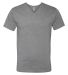Next Level 6240 CVC V Neck T Shirts in Dark heather grey