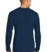 Next Level 3601 Men's Long Sleeve Crew in Cool blue back view