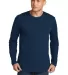 Next Level 3601 Men's Long Sleeve Crew in Cool blue front view