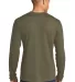 Next Level 3601 Men's Long Sleeve Crew in Military green back view