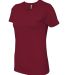 Next Level 3900 Boyfriend Tee  in Cardinal side view