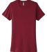 Next Level 3900 Boyfriend Tee  in Cardinal frontFlat view