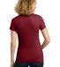 Next Level 3900 Boyfriend Tee  in Cardinal back view