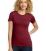 Next Level 3900 Boyfriend Tee  in Cardinal front view