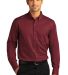 Port Authority Clothing W808 Port Authority   Long in Burgundy front view