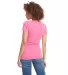 Next Level 6640 The CVC V in Hot pink back view