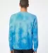 Independent Trading Co. PRM3500TD Midweight Tie-Dy Tie Dye Aqua Blue back view