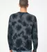 Independent Trading Co. PRM3500TD Midweight Tie-Dy Tie Dye Black back view