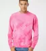 Independent Trading Co. PRM3500TD Midweight Tie-Dy Tie Dye Pink front view