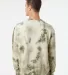 Independent Trading Co. PRM3500TD Midweight Tie-Dy Tie Dye Olive back view