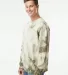 Independent Trading Co. PRM3500TD Midweight Tie-Dy Tie Dye Olive side view