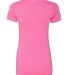 Next Level 6740 Tri-Blend V Neck T Shirts in Vintage pink back view